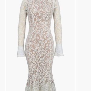Elegant Lace Long Sleeve Dress